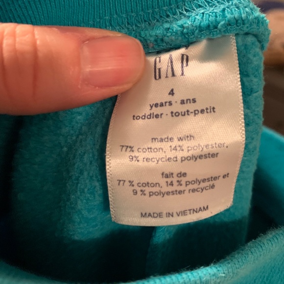 Gap 4 T Girls Sweatpants Teal - Picture 5 of 5
